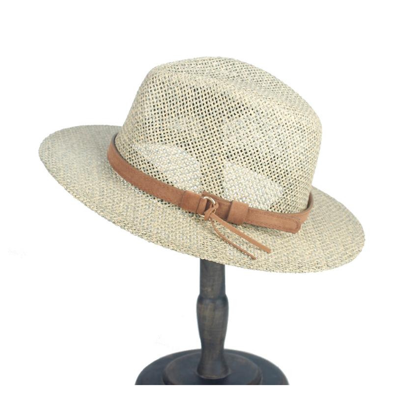 

Summer Raffia Straw Beach Sun Hats Women Beach Hats Wide Brim Panama Hat Chapeau Femme Paille Ete Chapeu Feminino Size 56-58CM, Color 12