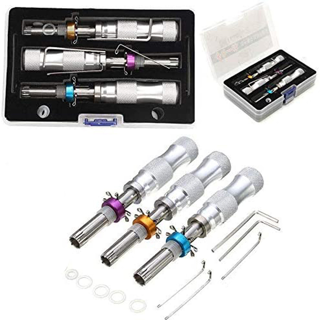 

Locksmith Supplies Adjustable-Tubular Safe Box Tools 3Pcs in 1Longer 7Pins 7.00MM 7.5MM 7.8MM Lock