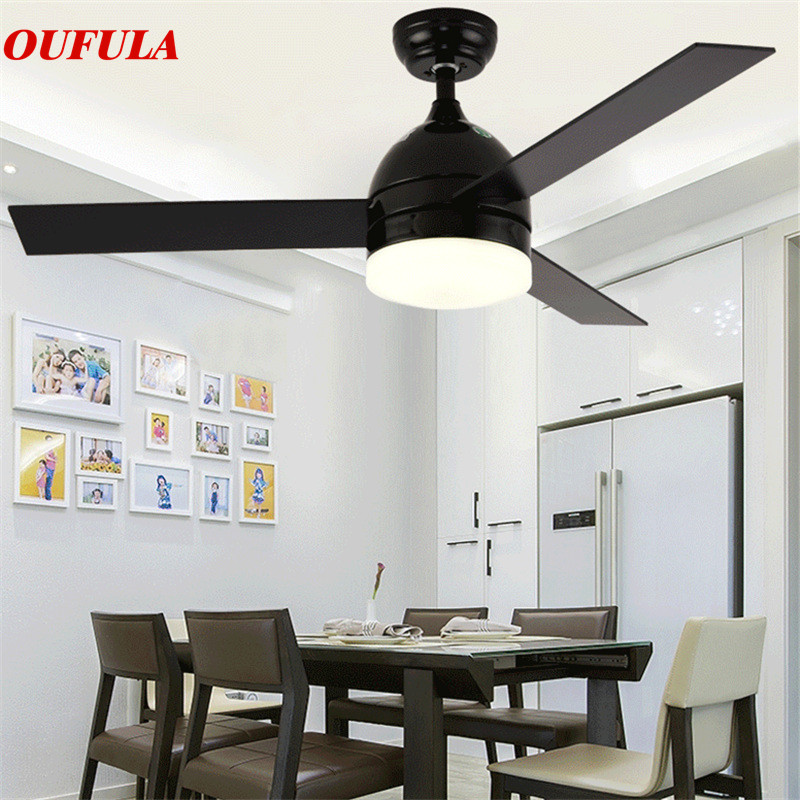 

WPD Ceiling Fan Lights Lamps Contemporary Remote Control Fan Lighting Decorative For Dining Room Bedroom Restaurant