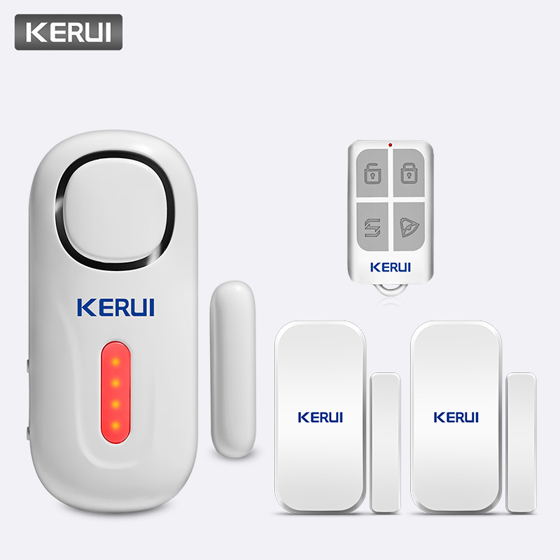 

KERUI 120dB Wireless PIR Door Window Burglar Alert Sensor Home Security Arm Disarm Anti-Theft Alarm System with Remote Control