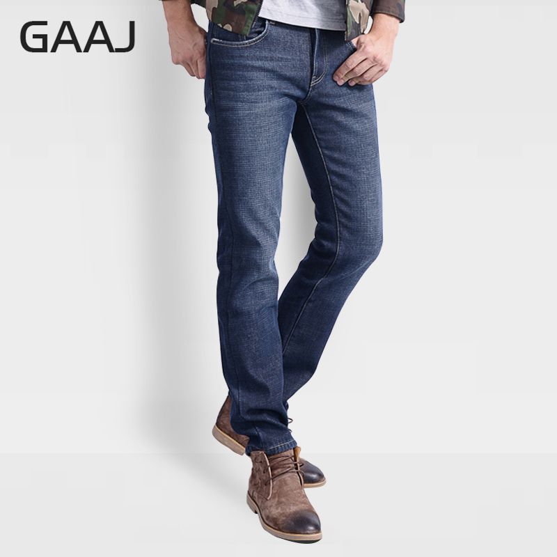 

PROFESSIONAL JEANS STORE Men Jeans Cotton Plus Size High Quality Stretch Blue Straight Slim For Man Homme Mens