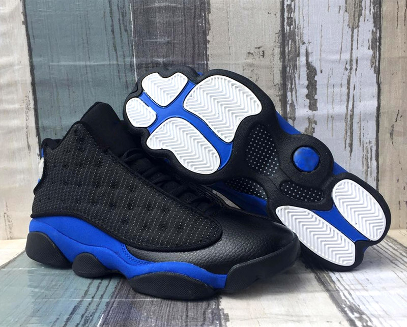 

2020 New 13 Hyper Royal Black basketball sport shoes 414571-040 3M reflective 13s Mens athletic trainers sneakers