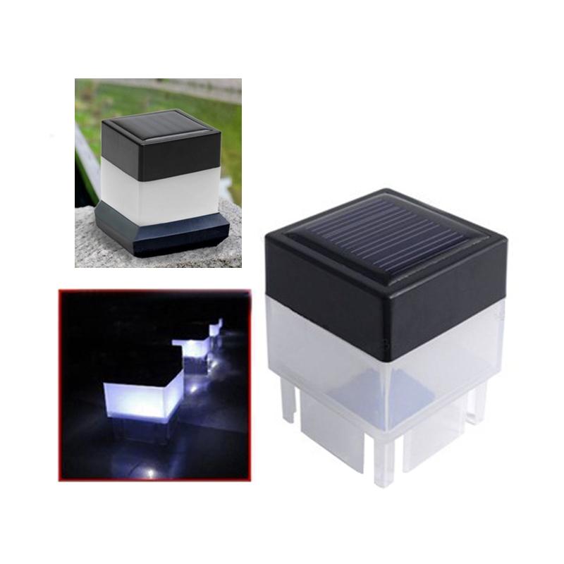 

outdoor Solar Post Cap Light Square Solar Powered Pillar Light For Wrought Iron Fencing Front Yard Backyards Gate