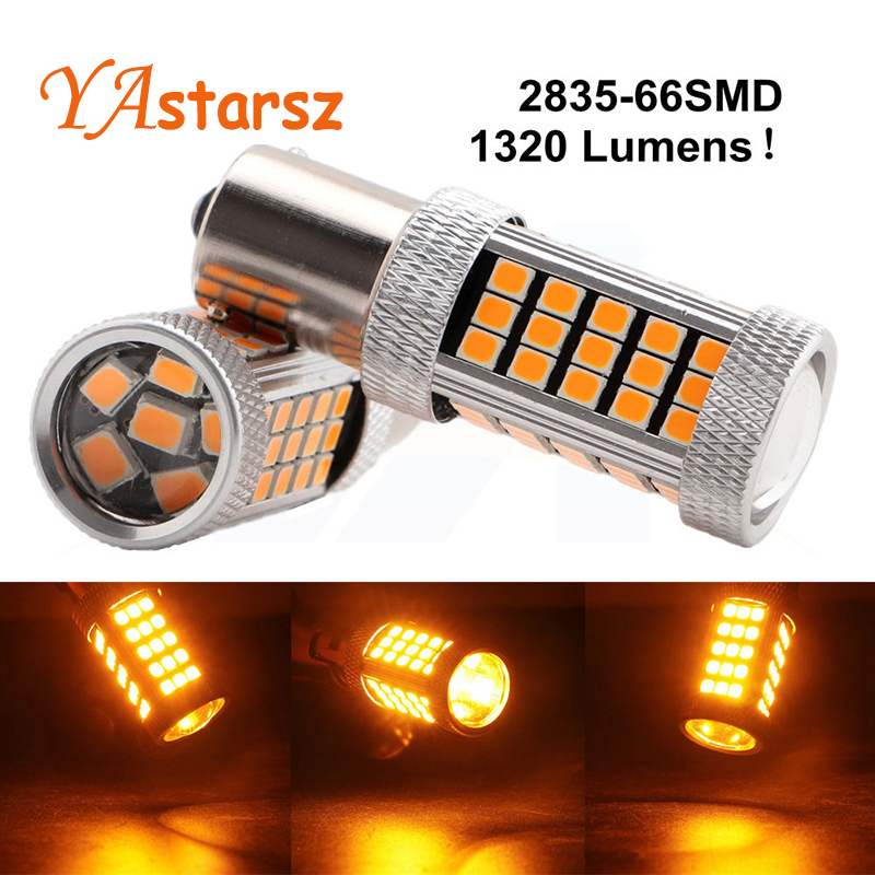 

2x BA15S 1156 P21W BAU15S LED 600lm 66 SMD 4014 Car LED Auto DRL Flashing Fog Lamp Reversing Lamp, As pic