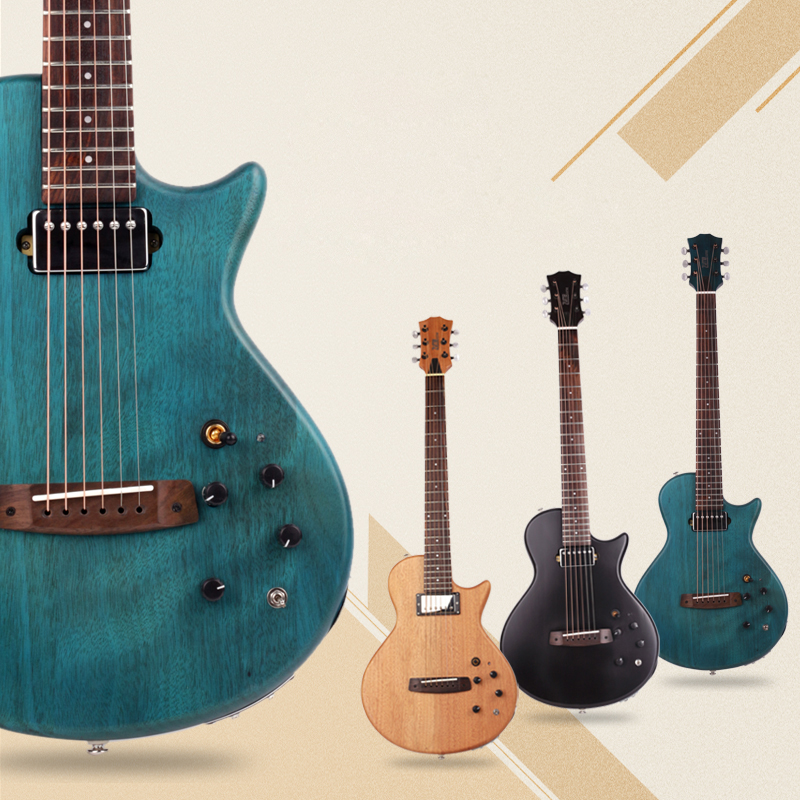 

silent travel acoustic electric guitar portable built in effect