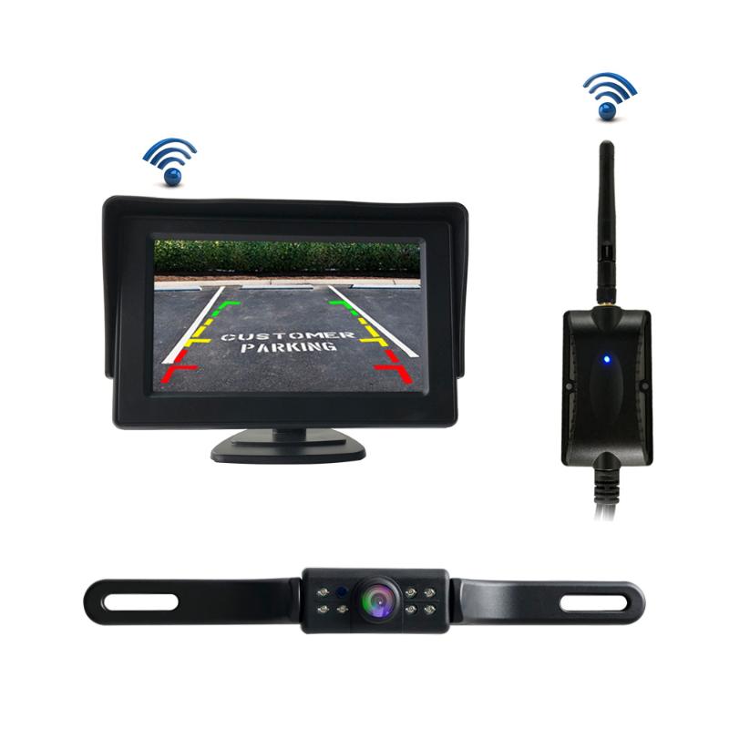 

4.3'' TFT LCD Display Car Rear View Camera 170 Degree For Car Bus Monitor Reversing Camera IR HD Night Vision Image