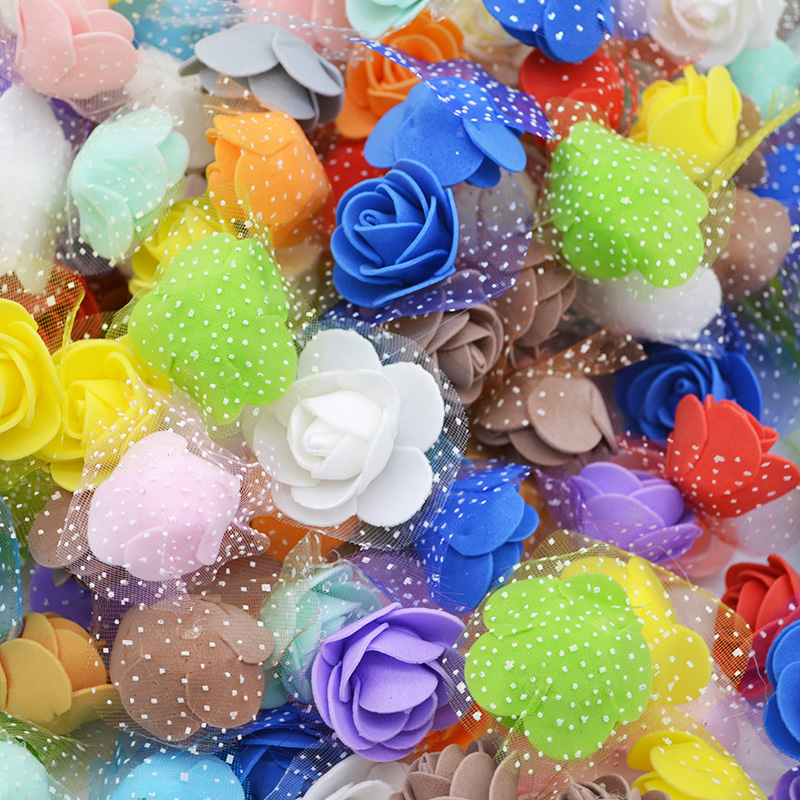 

Artifical Flower Heads for Wedding Supplies DIY Handmade Wreath Garland Accessories Scrapbooking Gift Box Decor Fake Rose Flower, F03