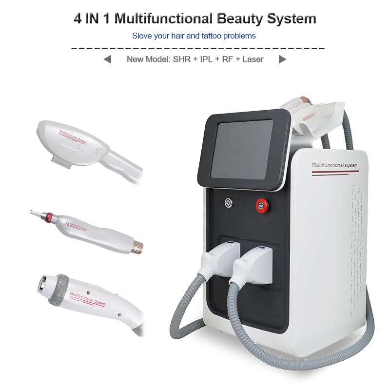 

2021 Portable Laser Machine Elight IPL device OPT SHR Fast Painless Hair Removal Nd Yag Q Switch equipment