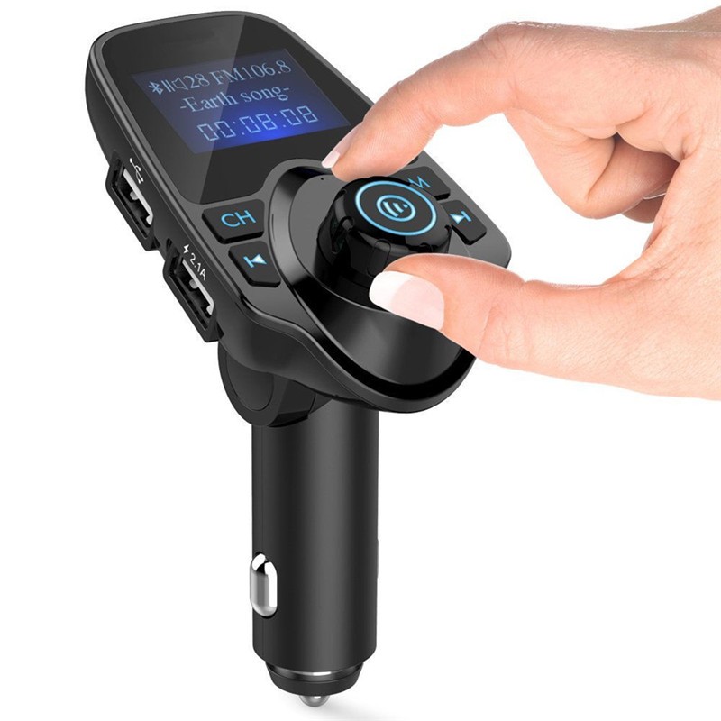 

Aux FM Transmitter Modulator Dual USB Port Bluetooth Handsfree Car Kit FM Radio Adapter MP3 Music Player Support TF Card U-disk