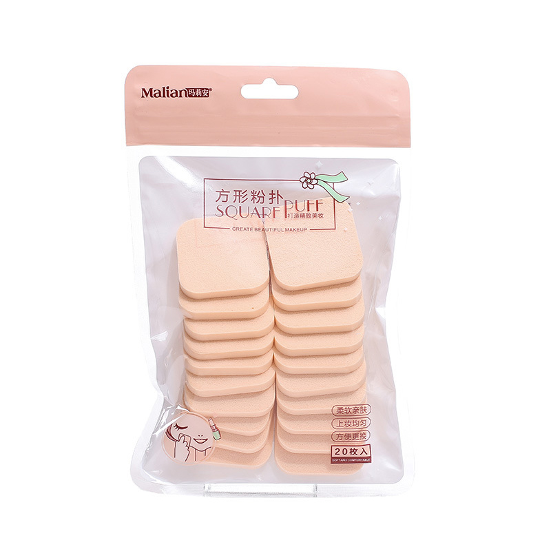 

20pcs Wet And Dry Use Makeup Sponge Powder Puff Facial Sponges Soft Powder Puff For BB Cream Blush Foundation Cosmetic Make Up