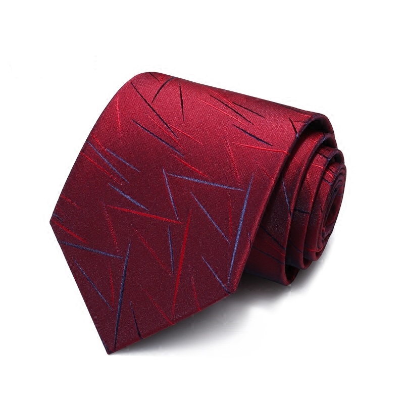 

High Quality 2020 Designer New Fashion Wine Red Irregular Pattern 8cm Ties for Men Necktie Wedding Formal Suit with Gift Box