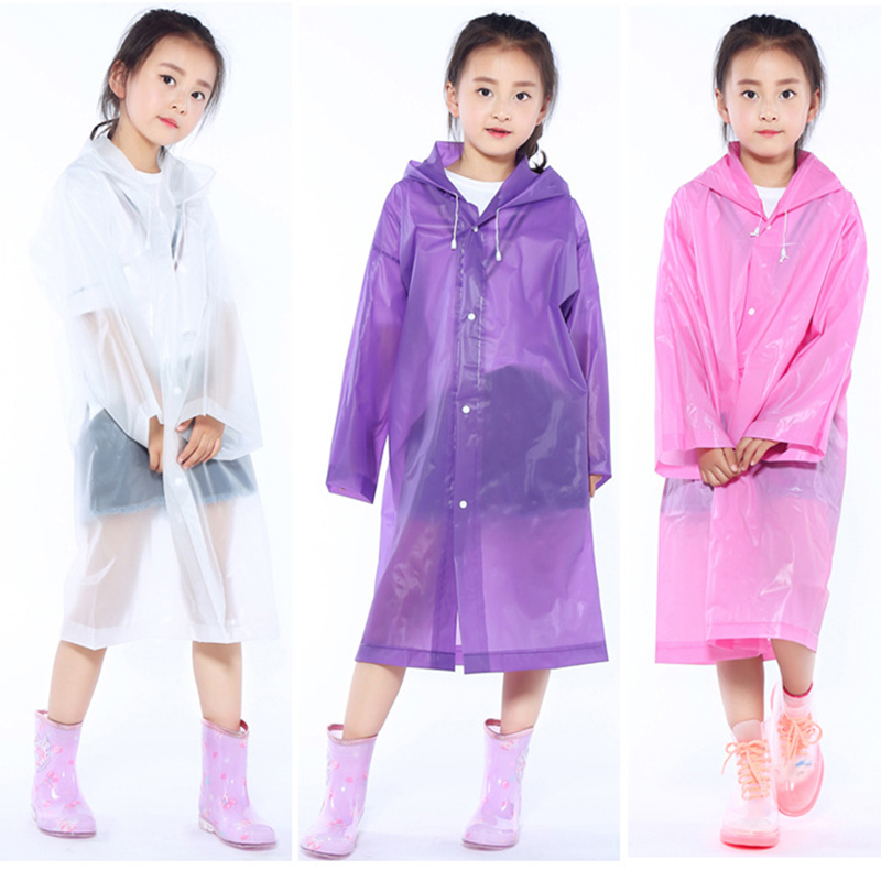 

Reusable Children Raincoat Kids Impermeable Rain coat Cover Poncho Rainwear Waterproof Hooded capa de chuva infantil chubasquero