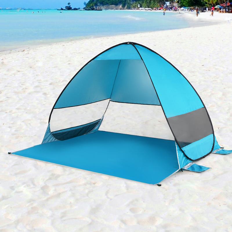 

Portable Camping Tent Travel Automatic Up Beach Tent Cabana UPF 50+ Sun Shelter Outdoor Fishing Hiking Canopy Awning