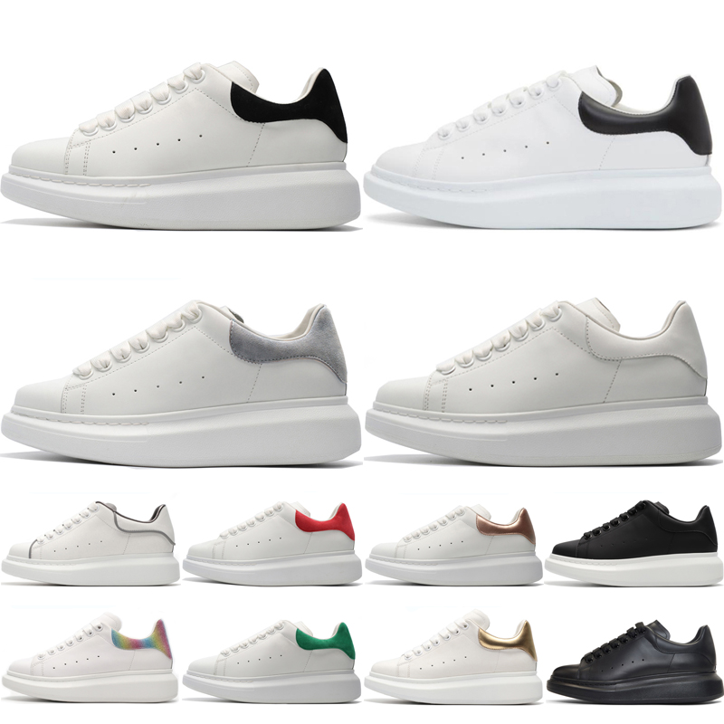 

Mens Womens black suede golden Platform Sneakers Black Leather rainbow white reflective Trainers Pretty Girl Style Running Sports Shoes, #11 rainbow lace