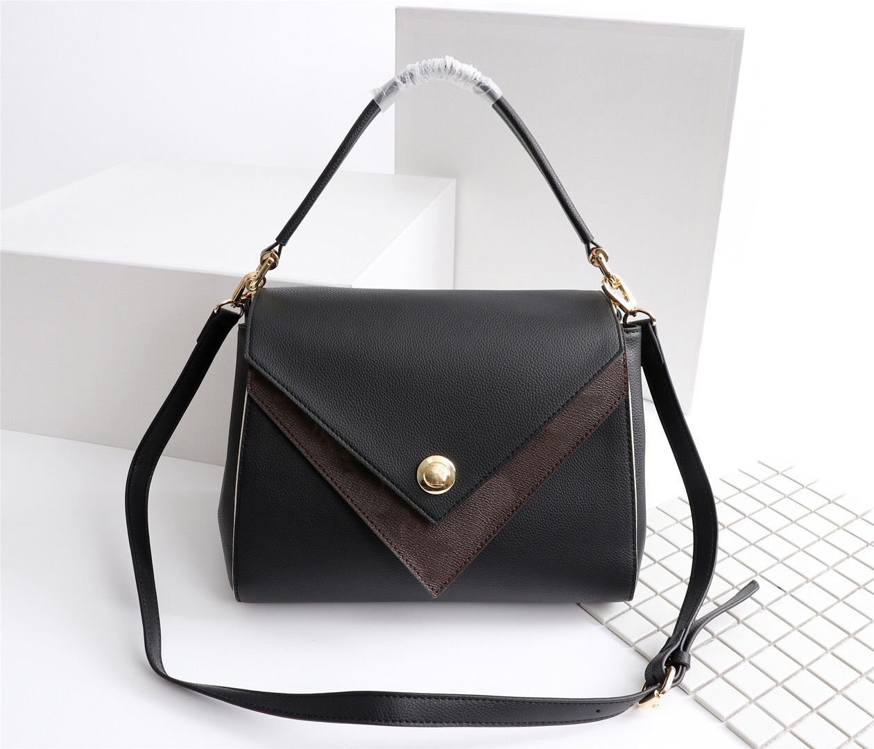

DOUBLE V designer bag crossbody bags women handbags purses chain shoulder bags good quality leather classic hot sale style ladies tote bag, Old flower pink #m54439