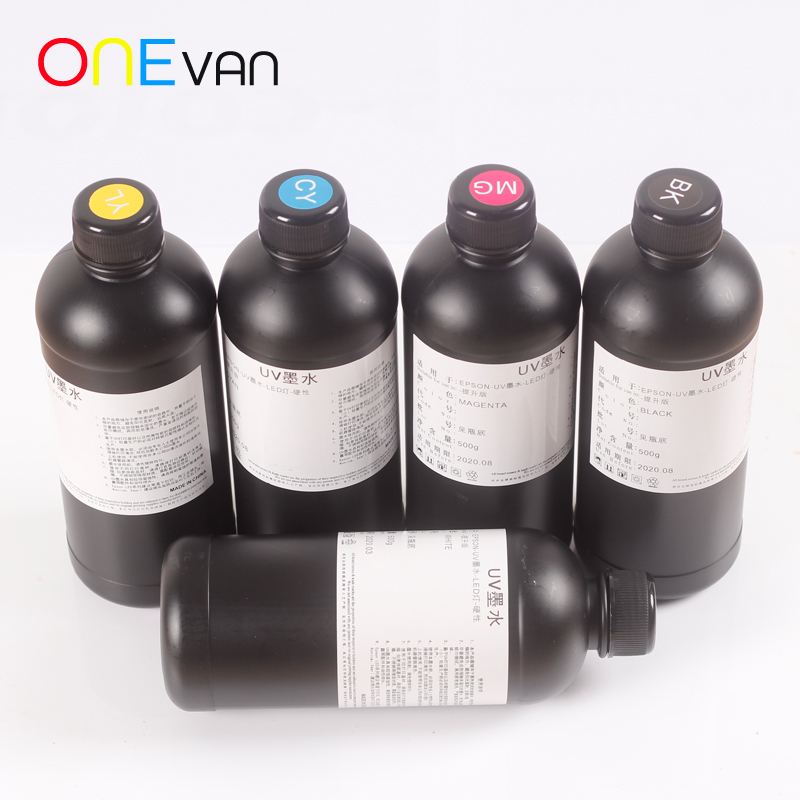 

One bottle of soft ink 500ml, print head UV printer for LED lights, R1390 R1800 L800 L1800 UV printer A3 / A4UV
