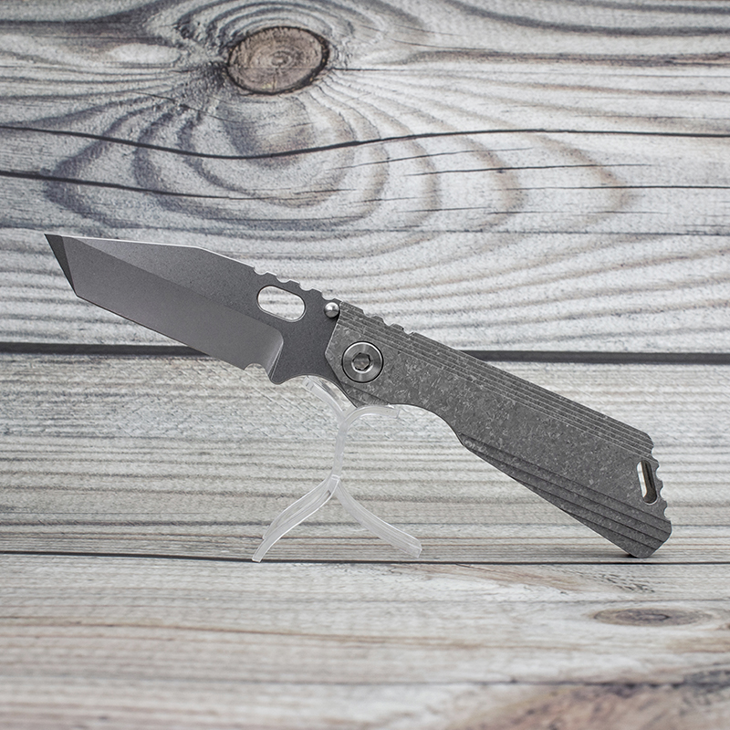 

EVIL EYES customized folding knife MSC SNG DDC crystalline titanium handle stone washing m390 blade perfect pocket EDC tactical outdoor tool