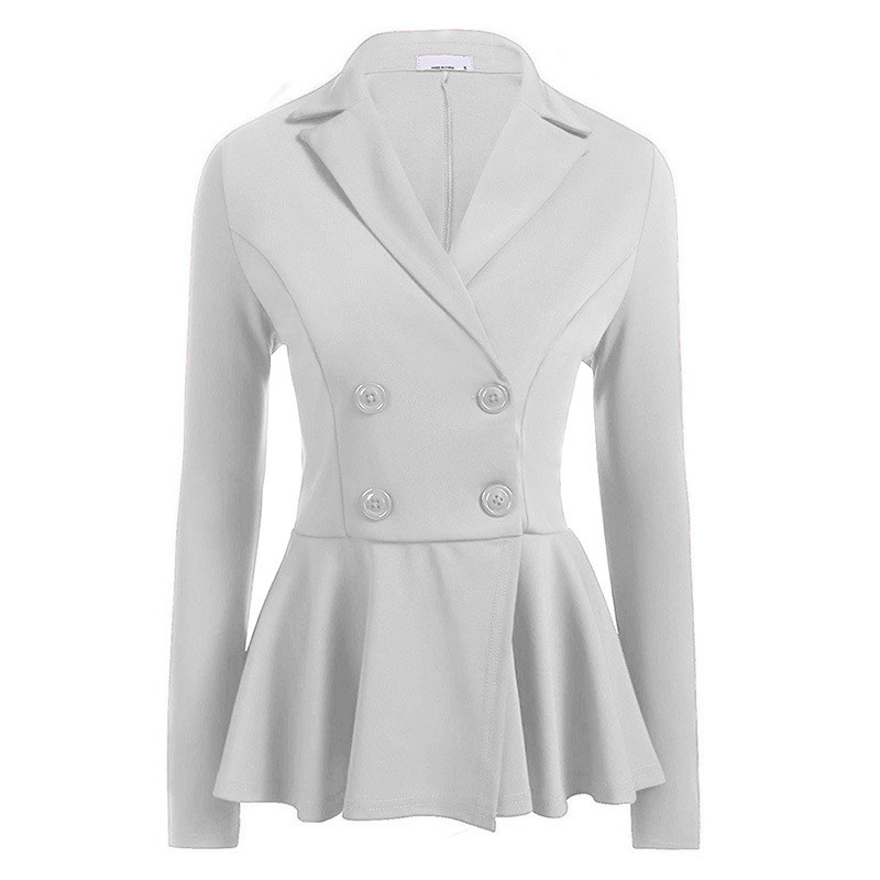 

Suit blazer women fashion blazer mujer 2020 work Style jacket solid bleiser feminino High quality women, Black