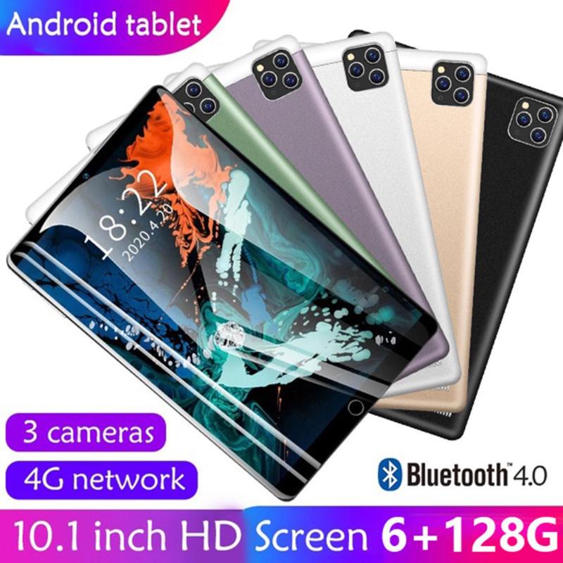 

2020 New 10 Inch 6G+128GB Android 9.0 Dual Card Dual Camera Rear WiFi Call Mobile Phone Tablet Kids Tablet Gift, Black