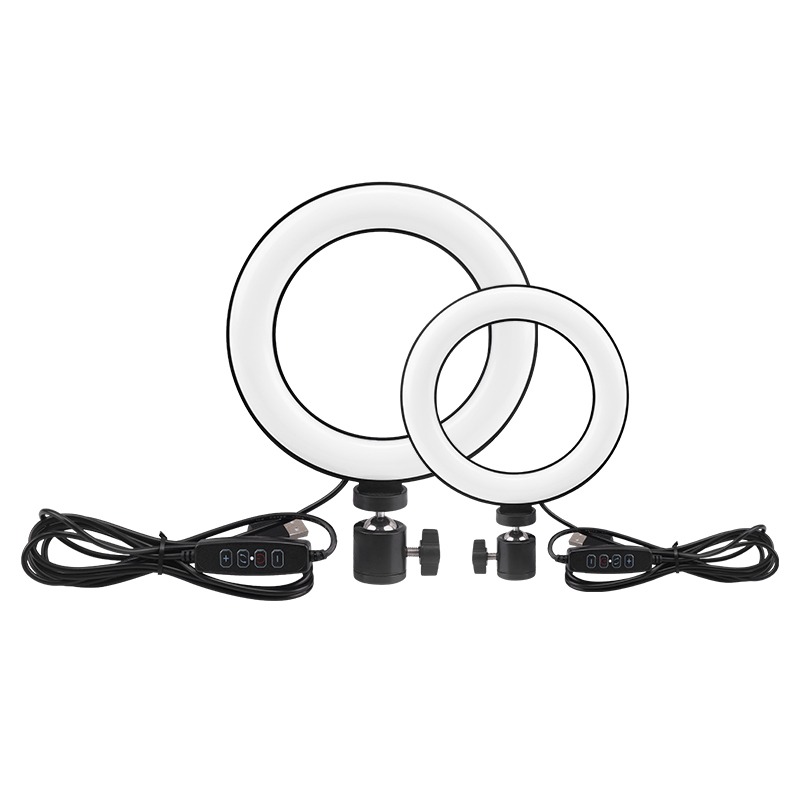 

6/10 Inch Dimmable LED Selfie Ring Light Photography Ring Lamp Flash Light For Tik Tok Youtube Camera Makeup Video Live Studio