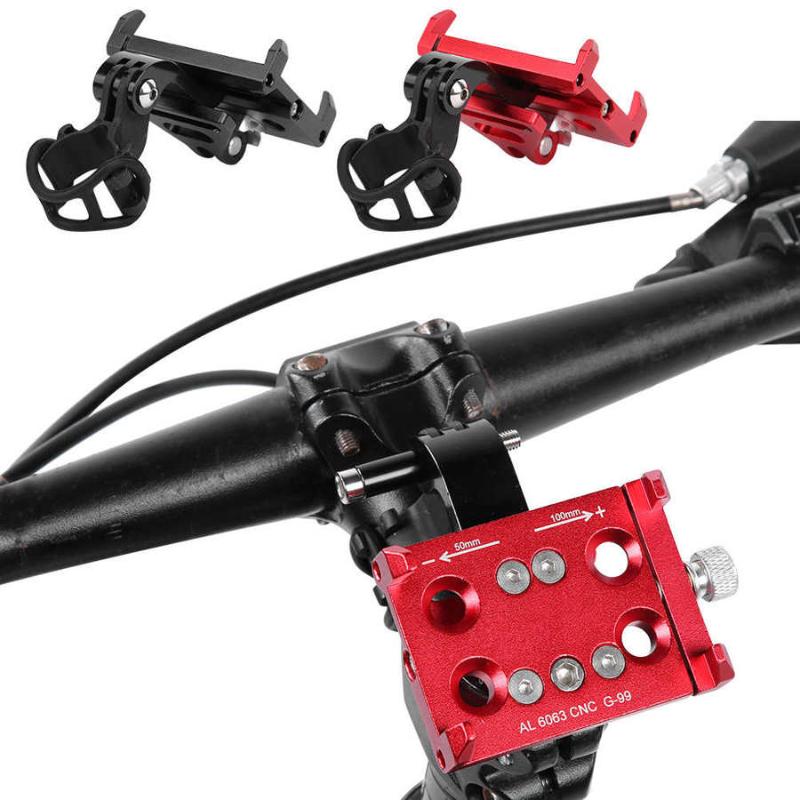 

Aluminum Bicycle Phone Holder for 3.5-6.2 Inch Smartphone Adjustable Support GPS Bike Phone Stand Mount Mobile Bracket