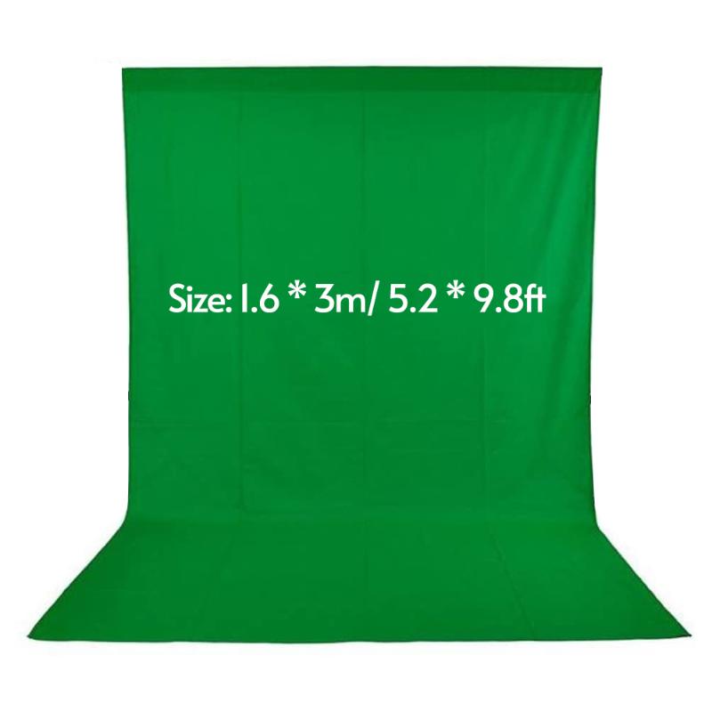 

1.6 * 3m/ 5.2 * 9.8ft Green Screen for Photography Studio Video Nonwoven White Black Green Fond Photographie Background