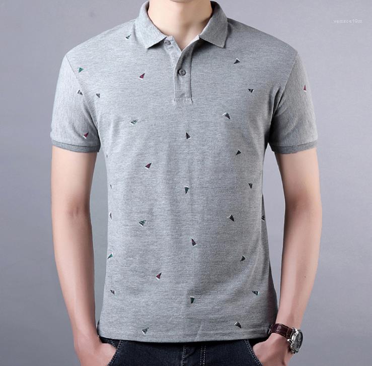 

Point Polos Summer Lapel Short Sleeve Tees For Male Casual Mens Tops Mens Clothing Fashion Mens Wave, Dark blue1