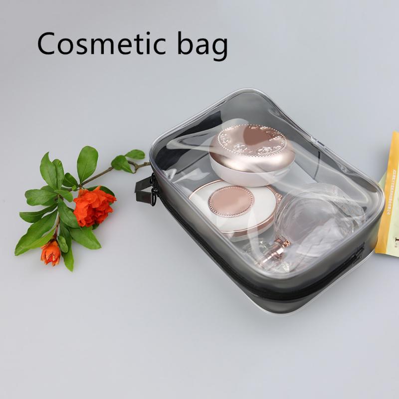 

PVC Zipper Bag Transparent Plastic Cosmetic Bag Travel Toilet Waterproof Transparent Cosmetic Makeup Tools