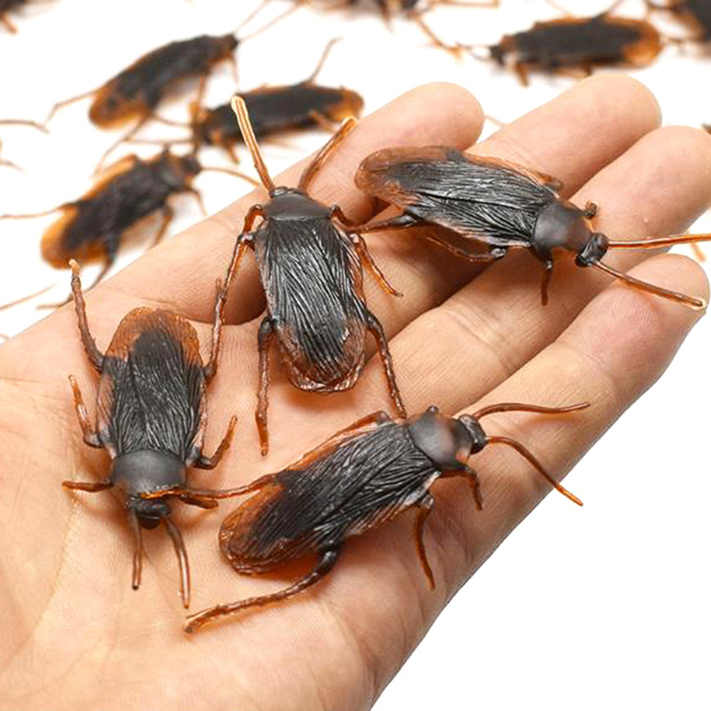 Prank Funny Trick Joke Toys Gifts Special Lifelike Model Simulation Fake Rubber Cock Cockroach Roach Bug Roaches Toy-image-575870844