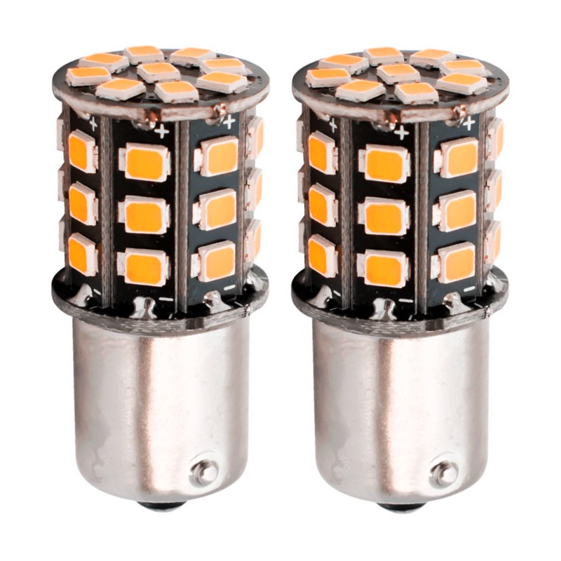 

2PCS 1156PY 7507 PY21W BAU15S 33 SMD 2835 LED Car Rear Direction Indicator Lamp Auto Front Turn Signals Light Bulb Amber Yellow, As pic