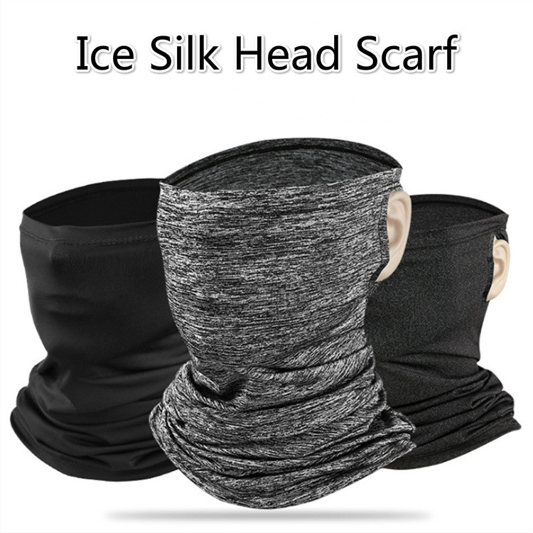 

Sports Scarf Face Mask For Men Women Summer Cycling Headwear Anti-sweat Breathable Cycling Caps Running Bicycle Bandana Scarves Neck Scarf, White