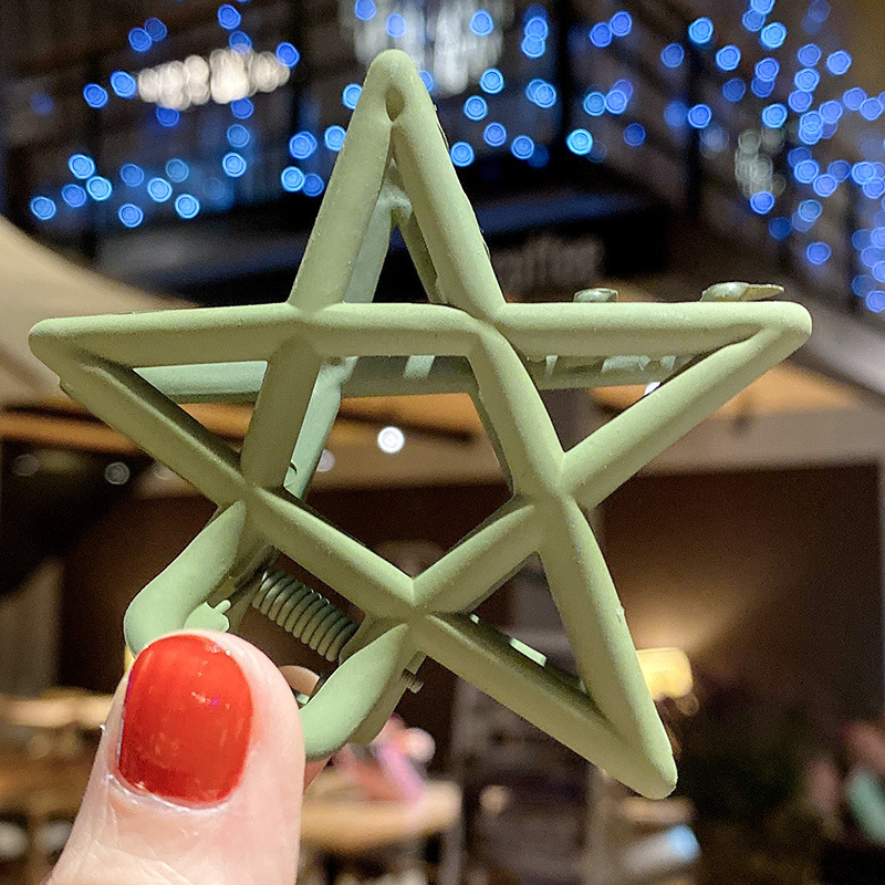 

2020 Candy Colors Pentagram Hair Cute Sweet Headband Hair Clips Women Hairpins Barrettes Fashion Girls Accessories