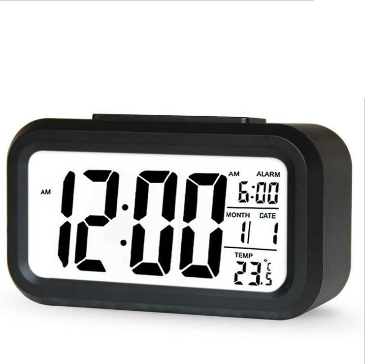

Edition Mute Clock Originality Dawdler Electronics Zhongshishang Photosensitive Clever Clock Student Bedside Alarm