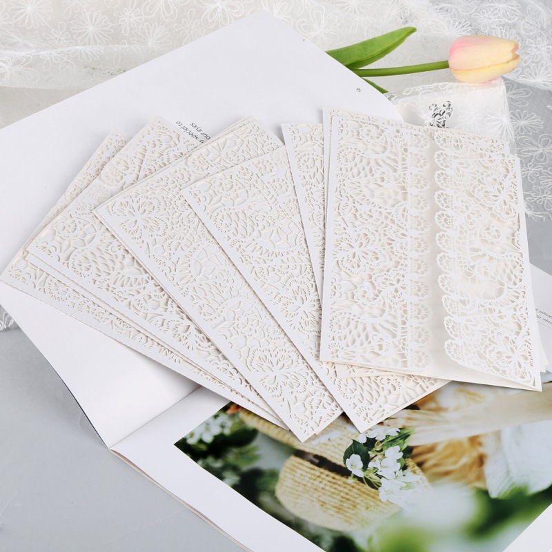 

2020 10 Pcs/Set Vertical Laser Cut Butterfly Invitations Cards Kits for Wedding Bridal Shower Christmas gift Greeting card