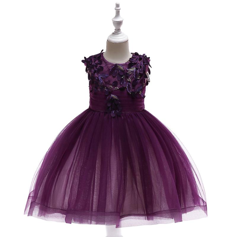 

2020 Flower Girl Dresses For Weddings Ball Gown Cap Sleeves Tulle Lace Baby Long First Communion Dresses For Little Girls, L5053-teal