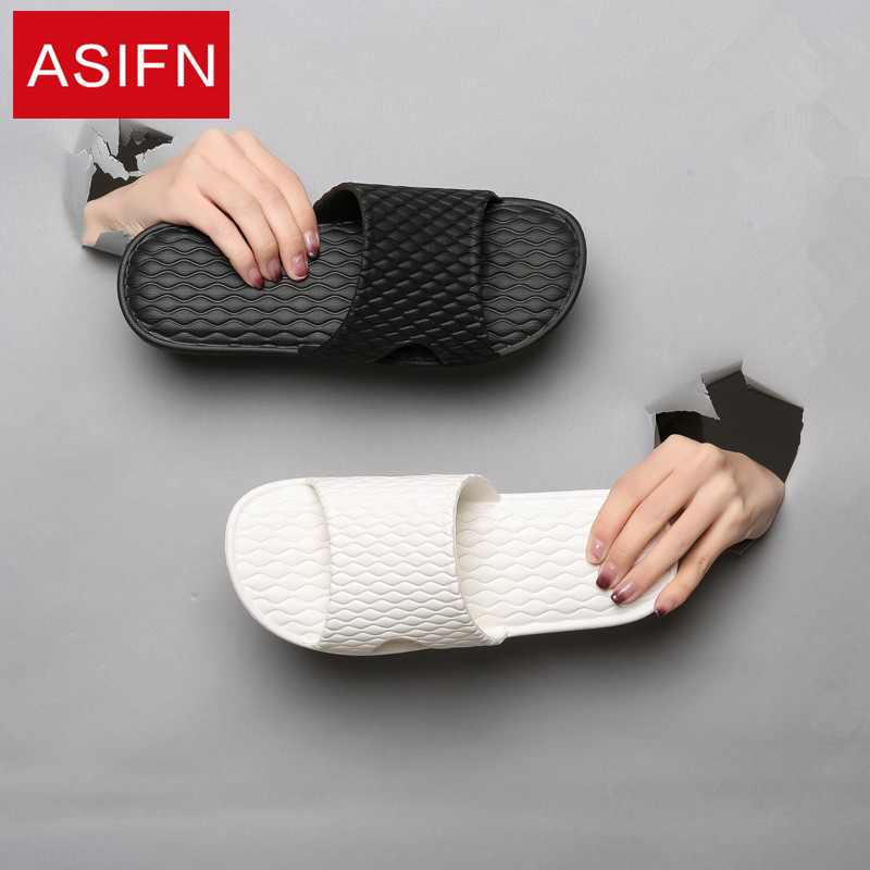 

ASIFN Men's Summer Massage Slippers Women Slides Male EVA Material Sandals Bathroom Indoor Household Slip Soft Bottom Couple, Green