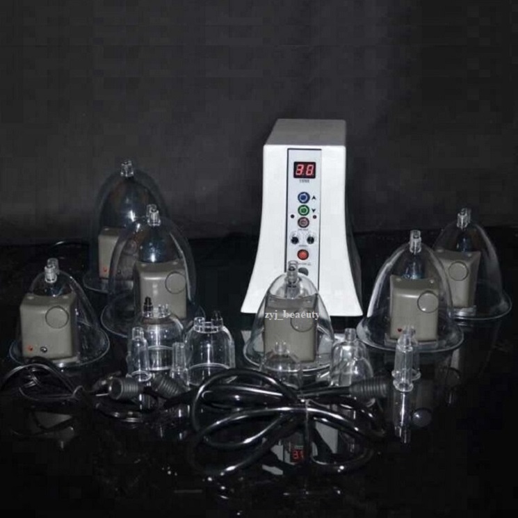 

35cups Protable Body Shaping Breast Enlargement Butt Lifting Enhancement With Vacuum Cupping Machine Blood Circulation Massager pump