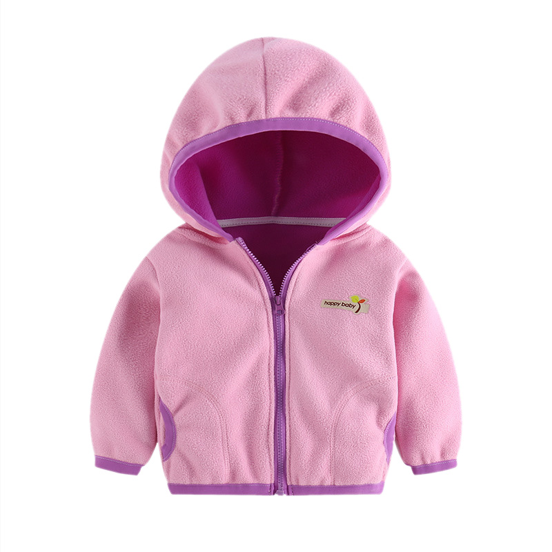 

1-6Y Children's Jacket Fleece Jacket Boys Casual Outwear Zipper Hooded Children's Sweater, Fc0183p