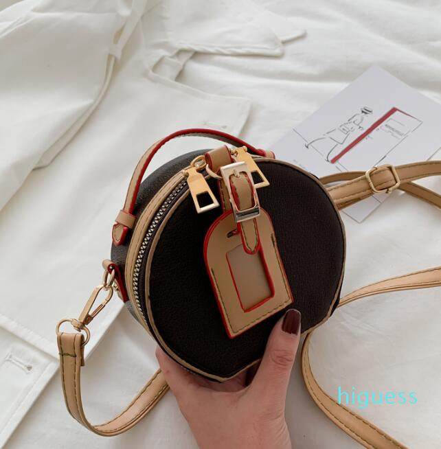 

Designer- 2020 womens luxury designer purses handbags women mini shoulder bags small round crossbody bag girl joker bags, Brown