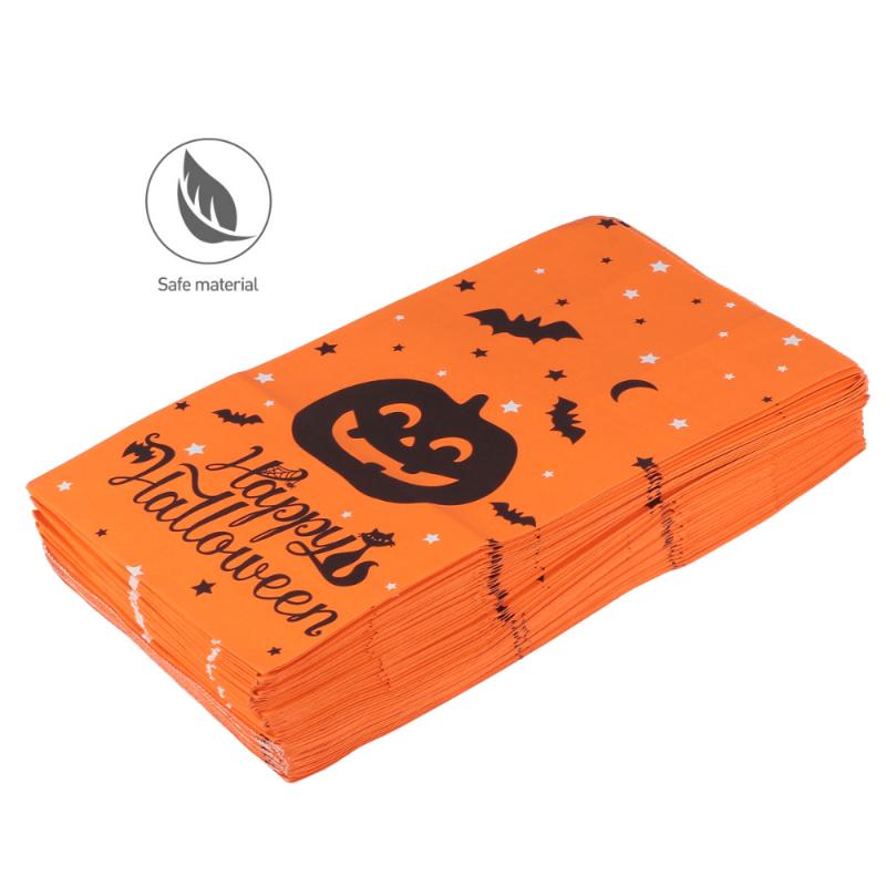 

50Pcs Kraft Paper Bag Halloween Multifunctional Useful Practical Delicate Packing Bag Candy Bags Gift Pouches for Home S