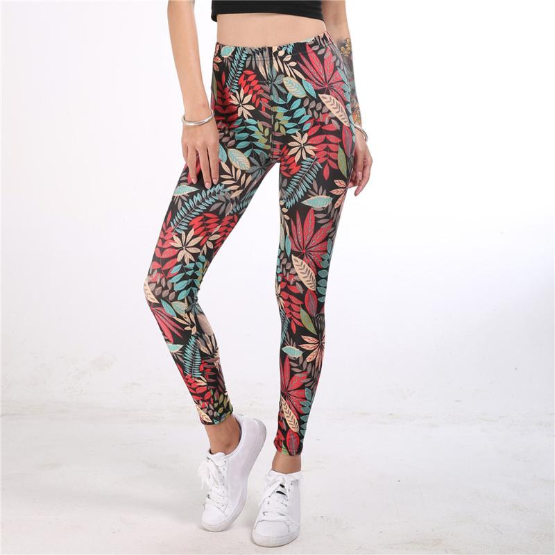 

2020 Women Sports Gym Yoga Pants Retro Ethnic printing High-waist Hip Stretch Underpants Running Fitness Yoga Pants legginsy, Green