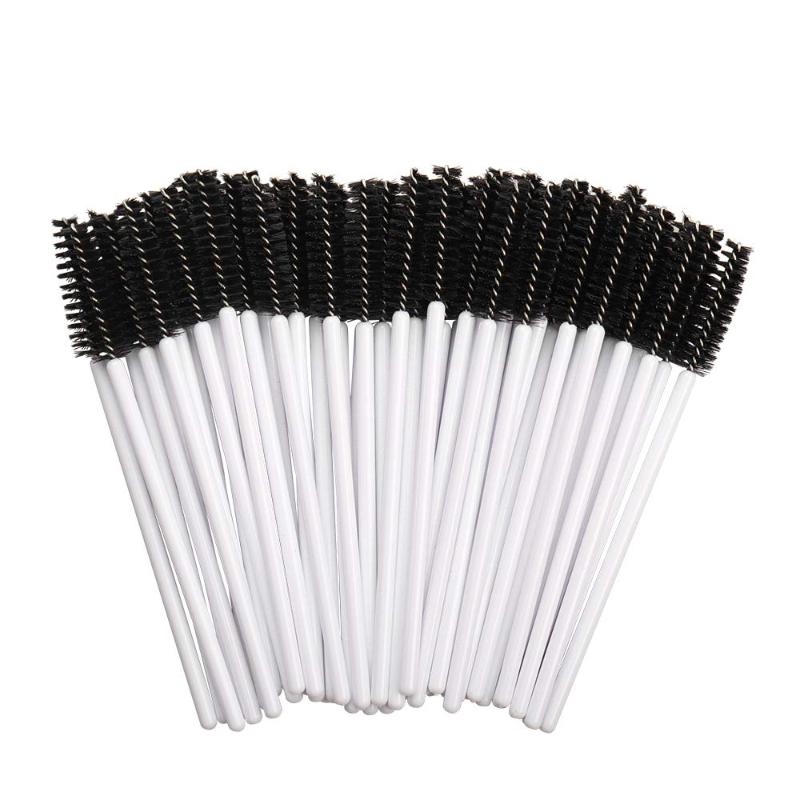 

500Pcs/Pack Disposable Micro Eyelash Brushes Mascara Applicator Wand Brushes Comb Eyelash Makeup Tool Kit