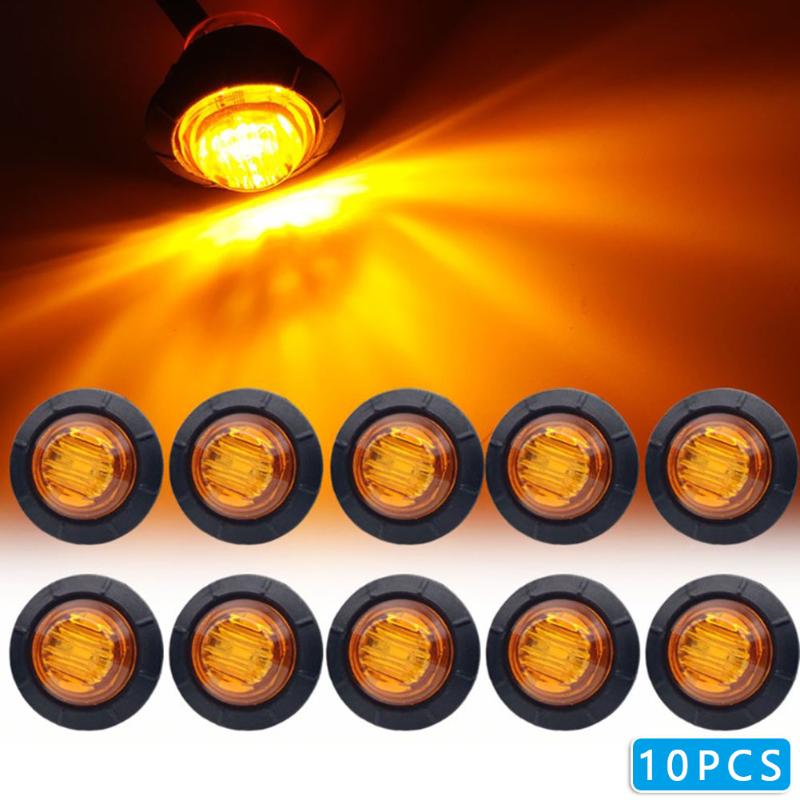 

Bulb Marker Lights Universal Pickups Truck SUV LED Boat 10pcs set DC12V, As pic