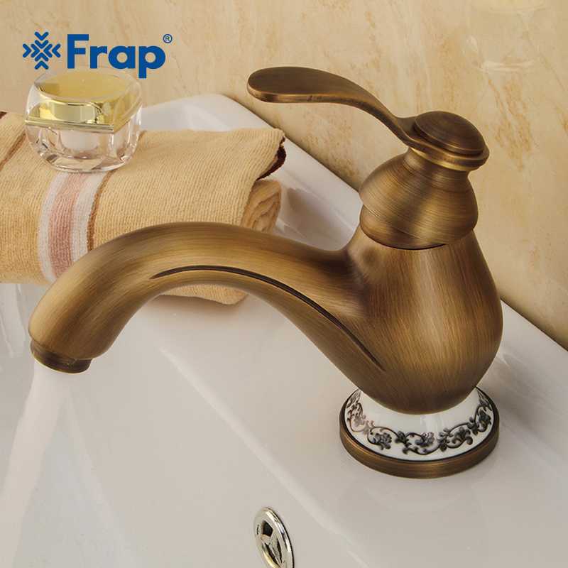 

FRAP Brass Bathroom Faucet Bath Basin Faucet Single Handle Wash Basin Taps Lavatory Carving Torneira Do Banheiro Y10071