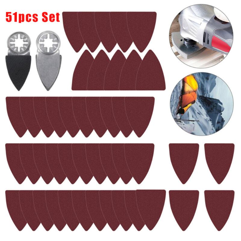 

51pcs/Set Sanding Pads Paper Disc Sandpaper For Fein Bosch Oscillating Multitool For Kind Of Metal, Wood, Edge And Implements