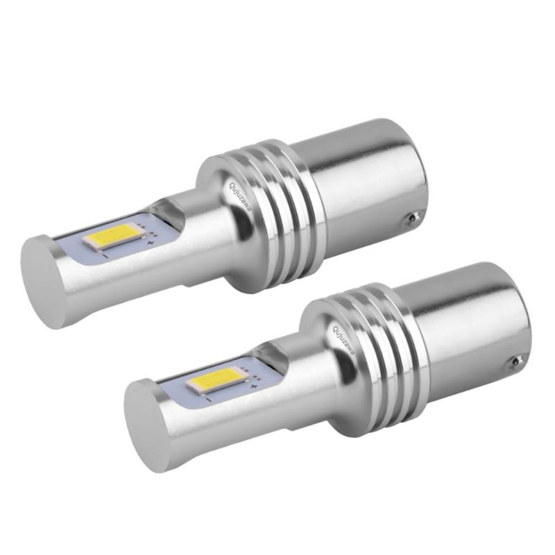 

2PCS NEW 1156 BA15S P21W 7506 Super Bright CSP LED Car Tail Brake Bulb Auto Backup Reverse Lamp Turn Signals Rear Parking Light, As pic
