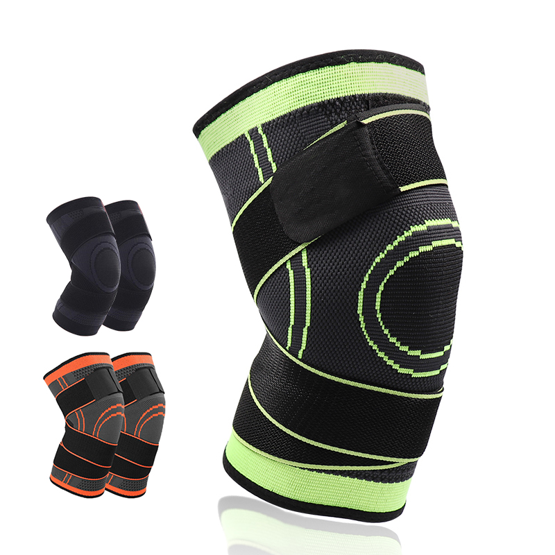 

1PCS Knee Support Elastic Bandage Professional Protective Knee Pad Sports Brace For Fitness Basketball Tennis Cycling, Red