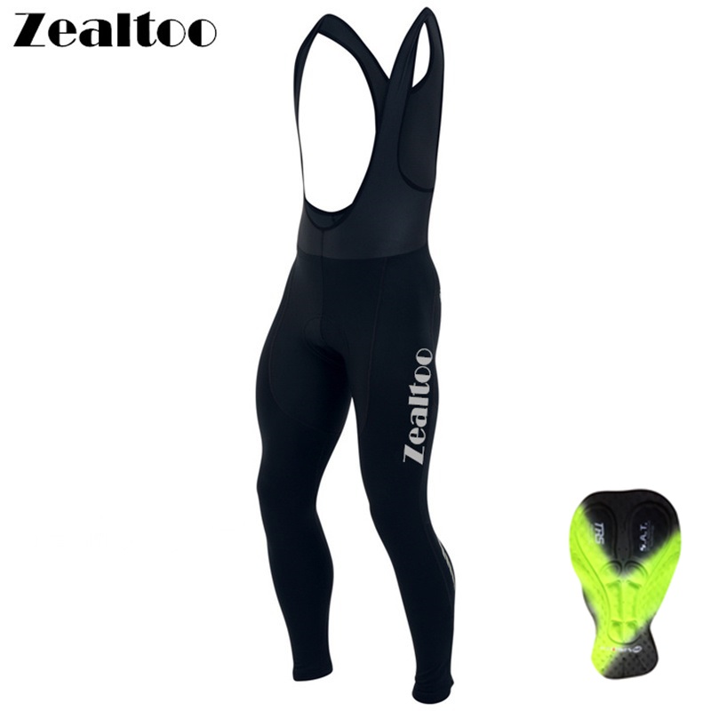 

Zealtoo 2020 Black Spring/Autumn Quick Dry Cycling Long Pants/Cycling Bib Pants Kits Strap Men Mtb Wear Pantalon Ciclismo, As pic