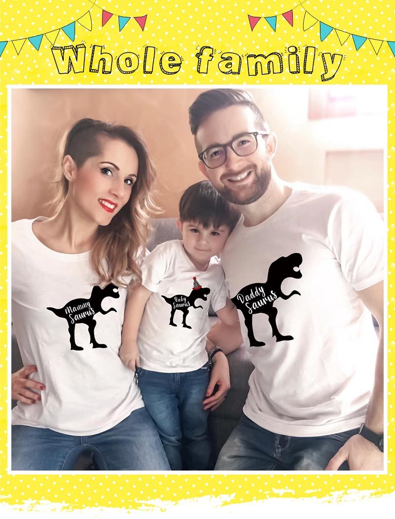 Compra 2020 Dinosaurio De La Familia Mismo Vestido De Ropa Streetwear Niños Ropa  De Bebé De Madre E Hija Padre Madre Hijo T Camisa De La Manera Nueva Mirada  Barato | Entrega