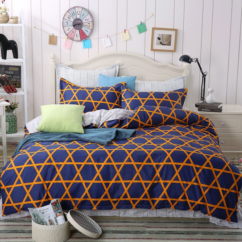 

2printing Watermelon Bedding set Cotton bed sheet duvet cover pillow case edredon queen king size double bedclothes cubre canas, As picture